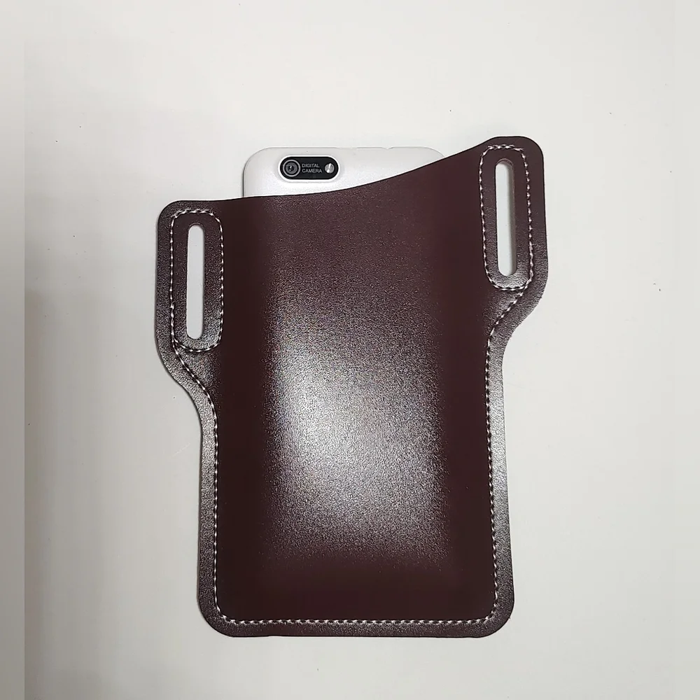 Brown Cell Phone Belt Sleeve New BROWN Belt-0122